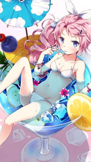 Holle！给我来一杯妹汁 手机壁纸 干杯~(￣▽￣)~*