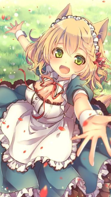 女仆装制服少女 精美手机壁纸