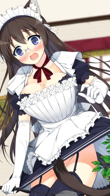 女仆装制服少女 精美手机壁纸