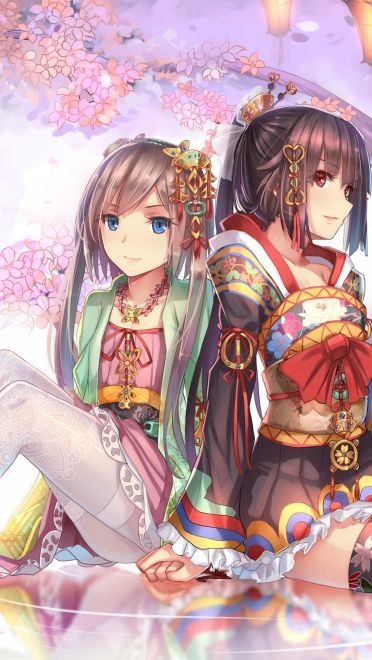 灯笼与少女特辑 电脑桌面壁纸