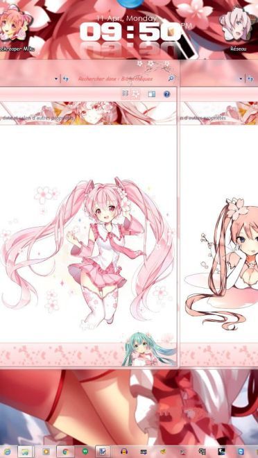 樱初音 win7 电脑桌面主题下载