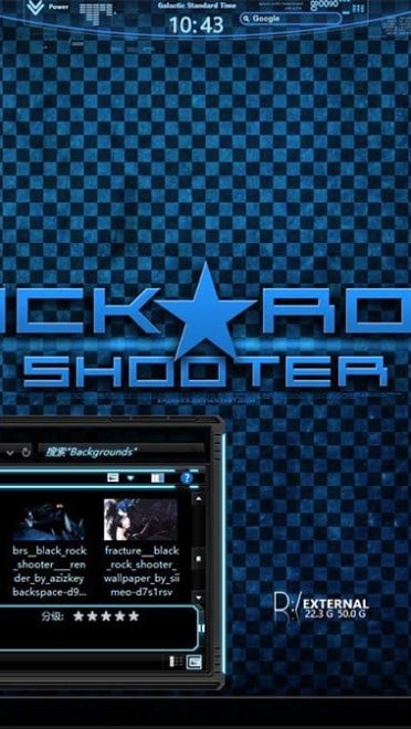 黑岩射手 win10电脑桌面主题