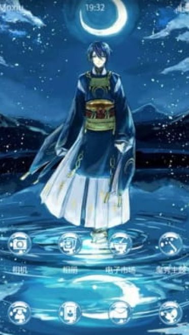 刀剑乱舞-三日月宗近 安卓手机主题下载