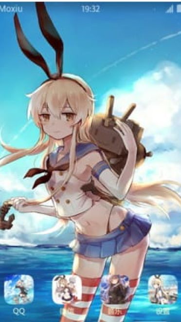 舰队Collection  岛风  安卓手机主题