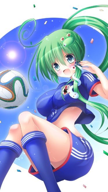 夏季运动会 足球少女上场啦 手机壁纸