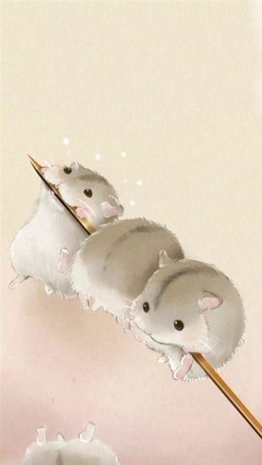 猫咪与仓鼠 萌娘手机壁纸5-12下载