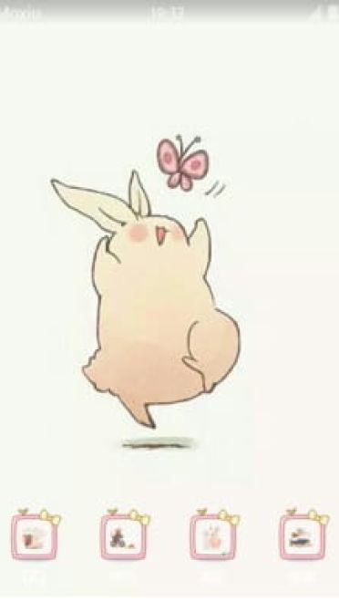 肥肥的兔子 安卓手机主题下载