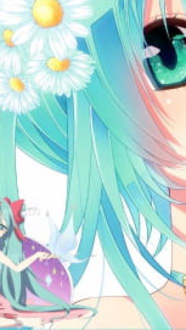 初音未来 花のmiku   win7电脑主题下载