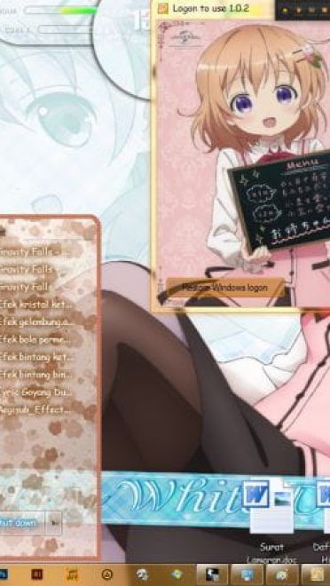 保登心爱  请问您今天要来点兔子吗 win7电脑主题下载