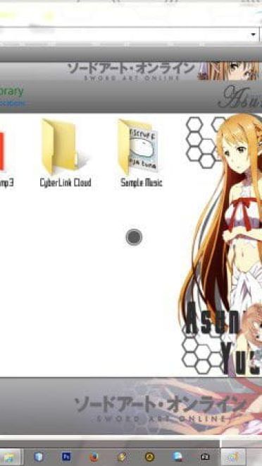 刀剑神域 结城明日奈 win7电脑主题下载