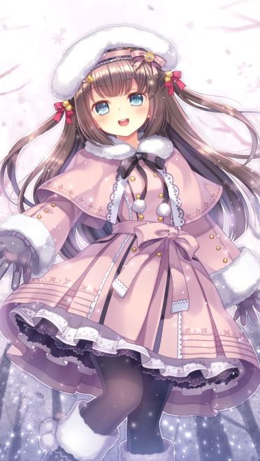 可爱的动漫女孩 手机壁纸 萌萌哒