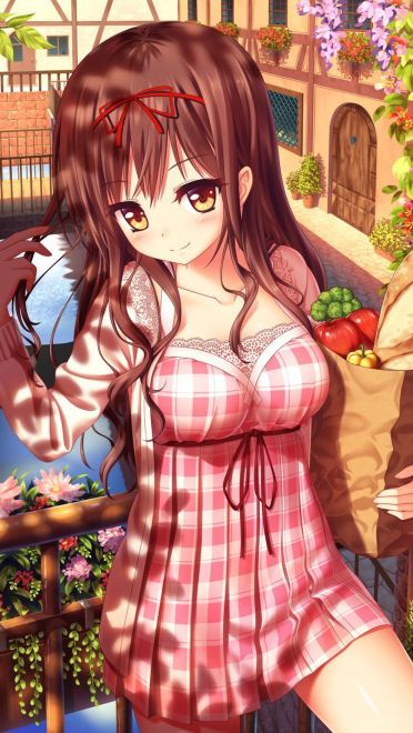 可爱的动漫女孩 手机壁纸 萌萌哒