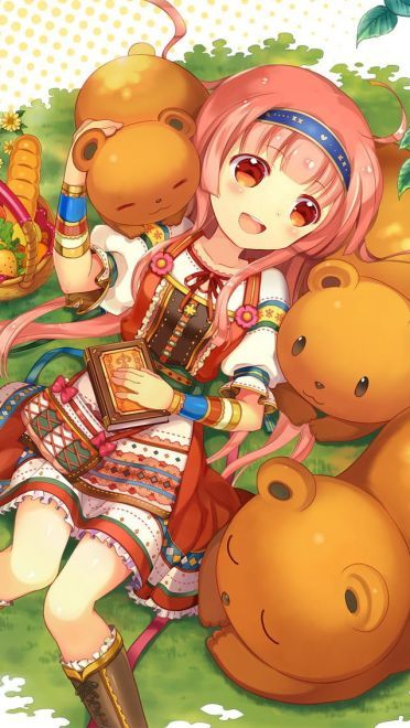 可爱的动漫女孩 手机壁纸 萌萌哒