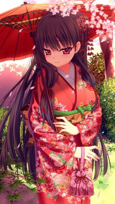 可爱的动漫女孩 手机壁纸 萌萌哒