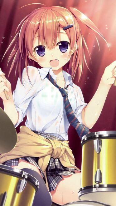 可爱的动漫女孩 手机壁纸 萌萌哒