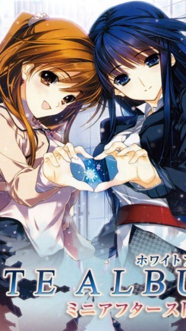 白色相簿2电脑壁纸 为什么你收图这么熟练