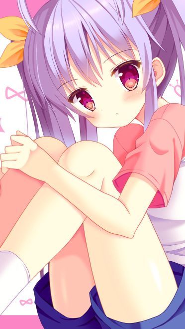 抱腿乖巧少女 手机壁纸 令人怜惜