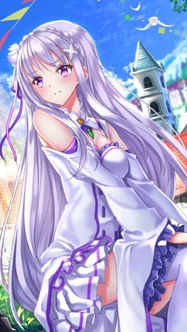 艾米莉娅手机壁纸 从零开始的异世界生活艾米莉娅