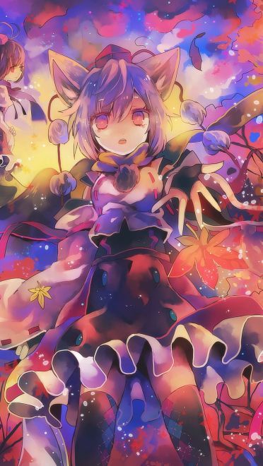 犬走椛 手机壁纸 东方Project