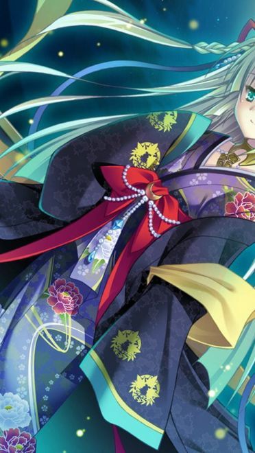 动漫和服少女 精美桌面壁纸