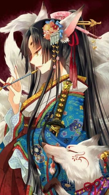 动漫花魁艺妓 精美手机壁纸