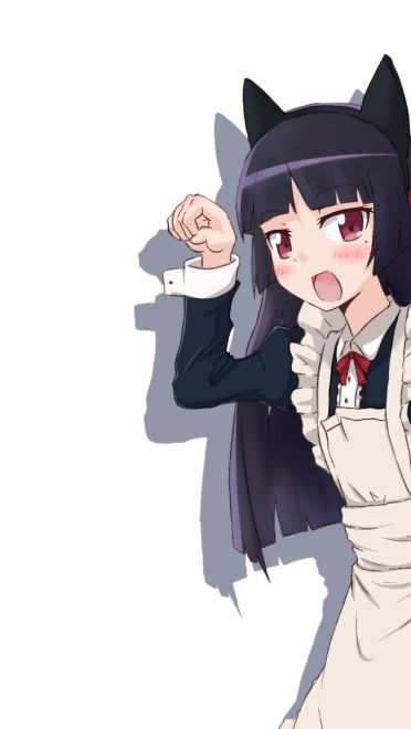 我的妹妹不可能那么可爱五更琉璃 黑猫壁纸美图(1)