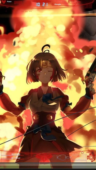 Win10主题 甲铁城的卡巴内瑞 奔流热血