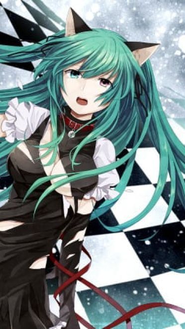 长发什么的最喜欢了 桌面壁纸 飘飘飞扬