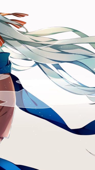 长发什么的最喜欢了 桌面壁纸 飘飘飞扬