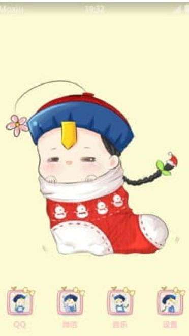 圣诞节礼物！小僵尸 安卓手机主题下载