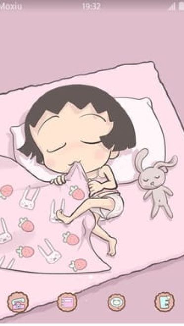 赖床的小丸子 安卓手机主题下载