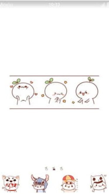 颜文字长草君 萌萌锁屏 安卓手机主题