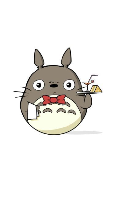 龙猫手机壁纸 萌你一脸