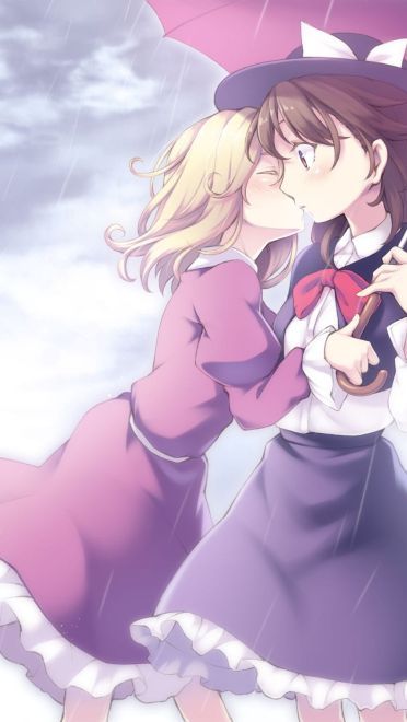 六月的雨 撑伞的姑娘 手机壁纸