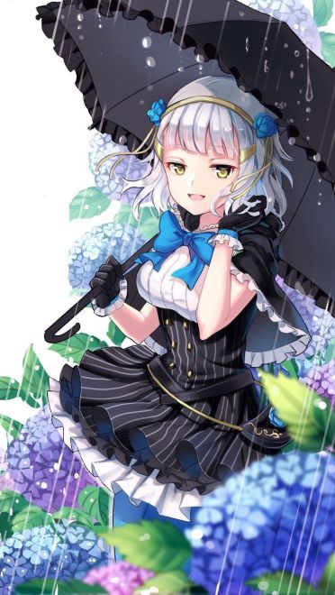 六月的雨 撑伞的姑娘 手机壁纸