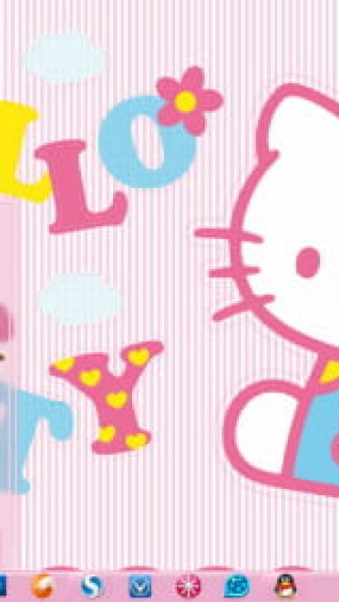hello kitty 凯蒂猫 win7电脑主题下载