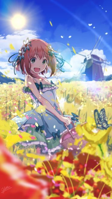 动漫少女 手机壁纸 清凉一夏