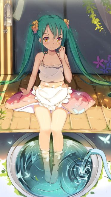 动漫少女 手机壁纸 清凉一夏