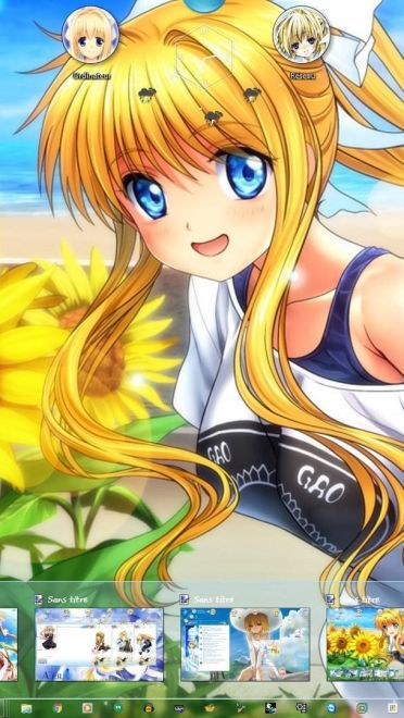 【win7主题】夏日的向日葵 AIR-神尾观铃 下载