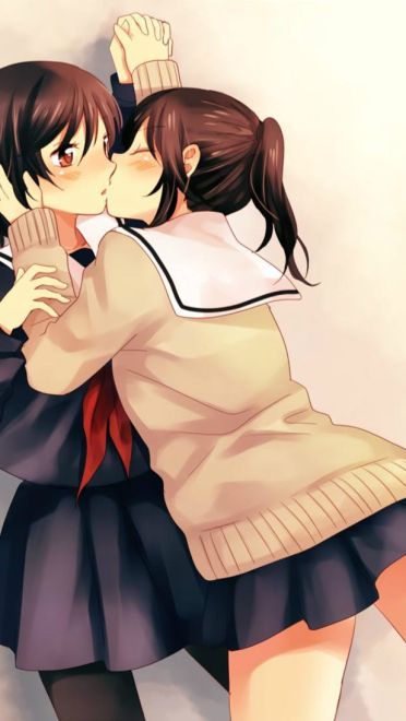 动漫少女 手机壁纸 百合情怀