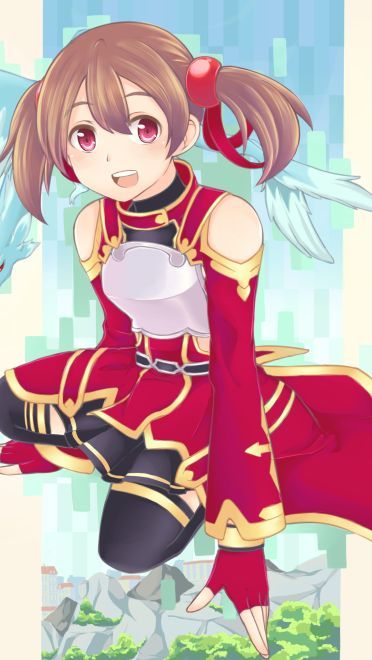 刀剑神域平胸萝莉西莉卡精美壁纸美图