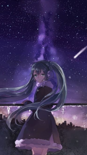 动漫中的星空壁纸：梦开始的地方