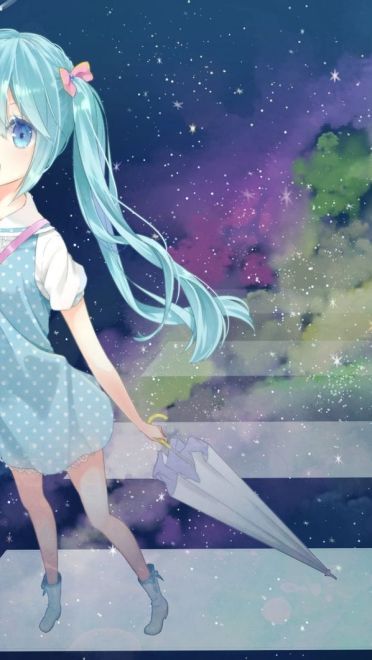 动漫中的星空壁纸：梦开始的地方