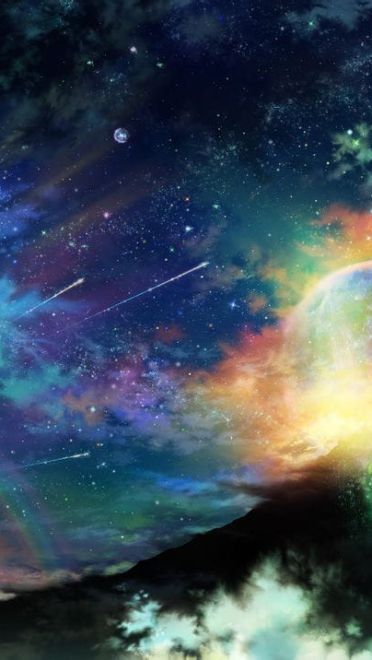 动漫中的星空壁纸：梦开始的地方