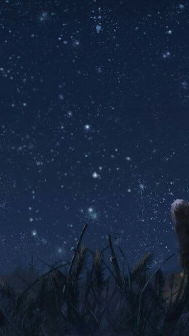 动漫中的星空壁纸：梦开始的地方