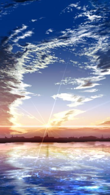 动漫天空美图：仰望约定之地