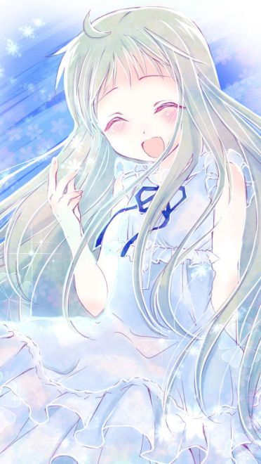 未闻花名 治愈系少女面码手机壁纸