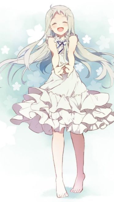 未闻花名 治愈系少女面码手机壁纸