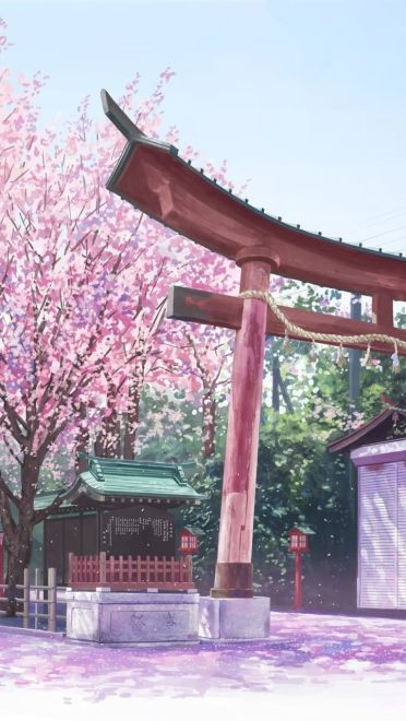 壁纸美作：夏日的神社