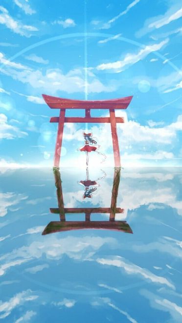 壁纸美作：夏日的神社